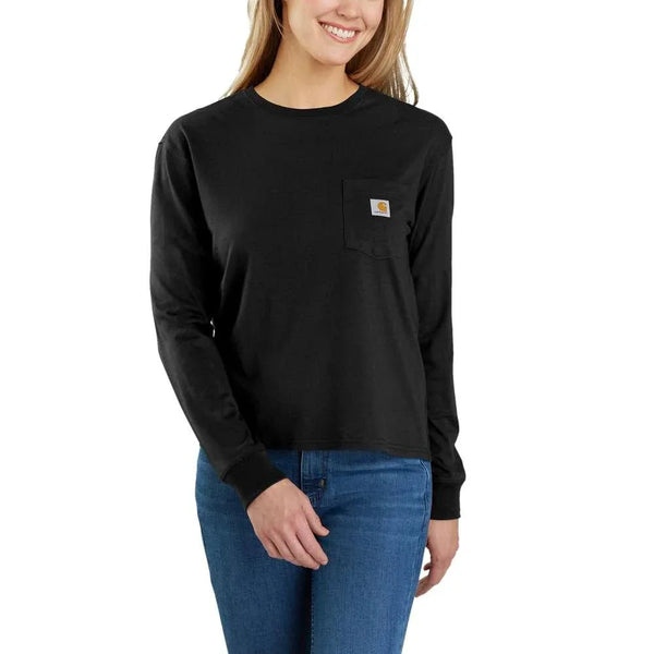 Carhartt 106121 Women's Long-Sleeve Pocket T-Shirt