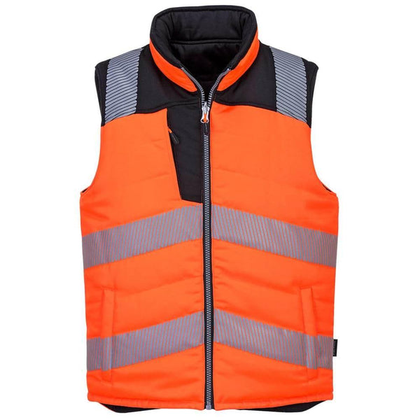 Portwest PW374 Hi-Vis Reversible Bodywarmer Jacket