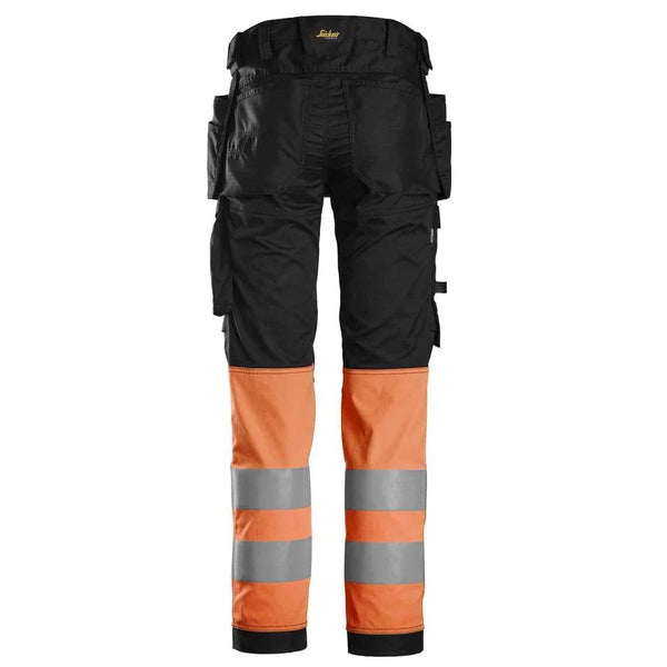 Snickers 6234 High-Vis Class 1 Stretch Trousers Holster Pockets