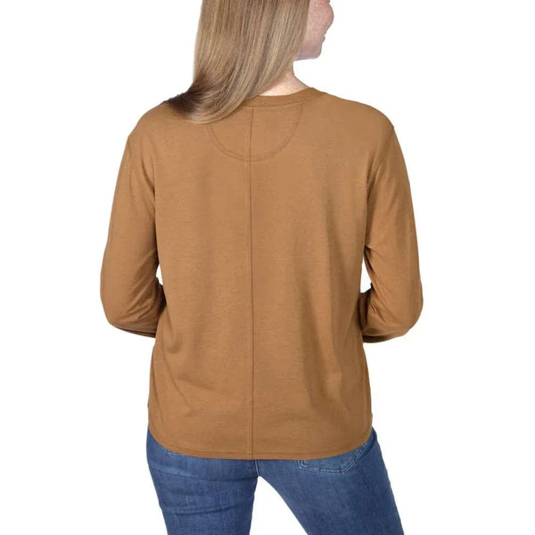 Carhartt 106121 Women's Long-Sleeve Pocket T-Shirt