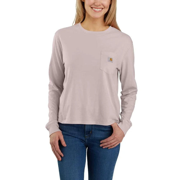 Carhartt 106121 Women's Long-Sleeve Pocket T-Shirt