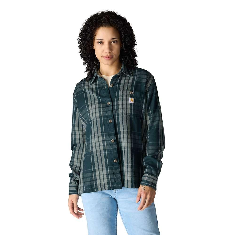 Carhartt 107136 Women's Twill Plaid Work Shirt