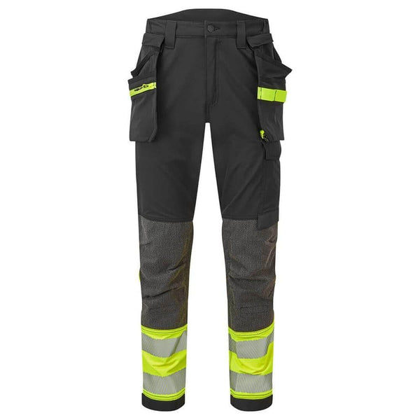 Portwest EV442 EV4 Hi-Vis Stretch Detachable Holster Class 1 Trousers