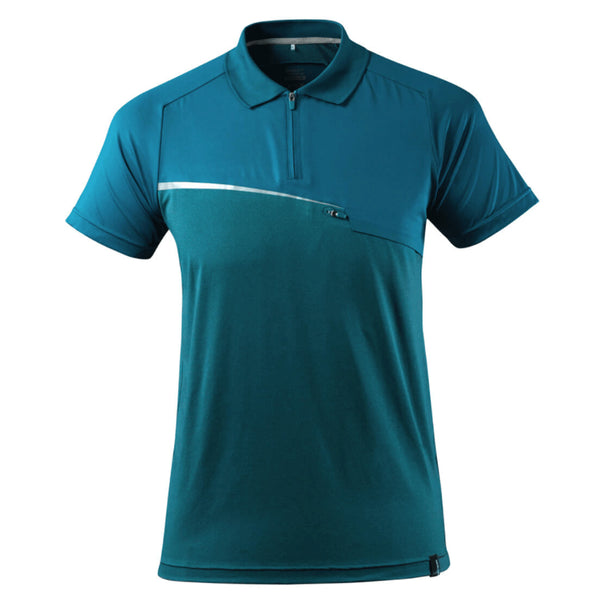 Mascot Advanced 17283 Moisture Wicking 1/4 Zip Polo T-Shirt