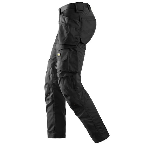 Snickers 6241 AllroundWork, Stretch Work Knee Pad Trousers Holster Pockets Black