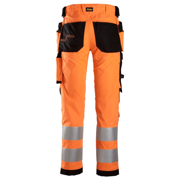 Snickers 6243 AllroundWork, Hi-Vis Stretch Kneepad Holster Work Trousers Class 2