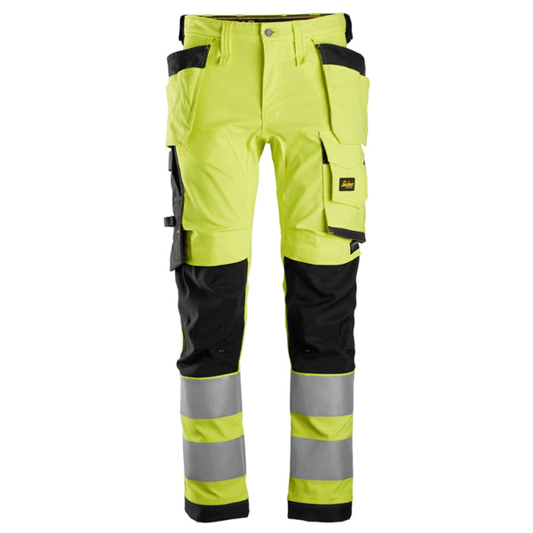 Snickers 6243 AllroundWork, Hi-Vis Stretch Kneepad Holster Work Trousers Class 2